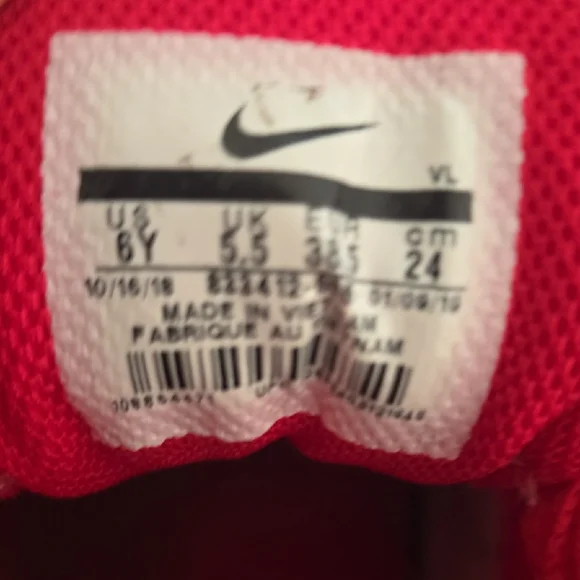 Nike Kids Air Max Bright Red Sneakers - Picture 5 of 8